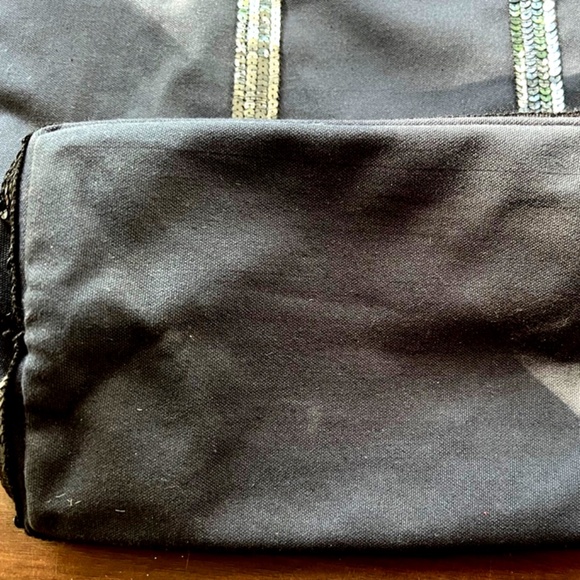 Vanessa Bruno Black Canvas Sequin Tote, Le Cabas, Vintage - Picture 7 of 12